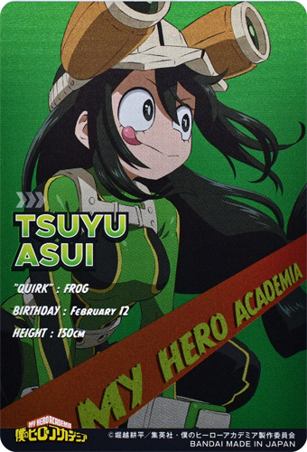 boku no hero card vol3 tsuyu asui back